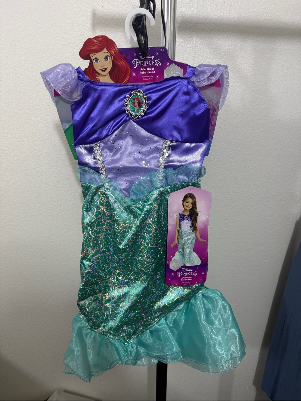 Disney Ariel Mermaid Costume in Purple and Teal